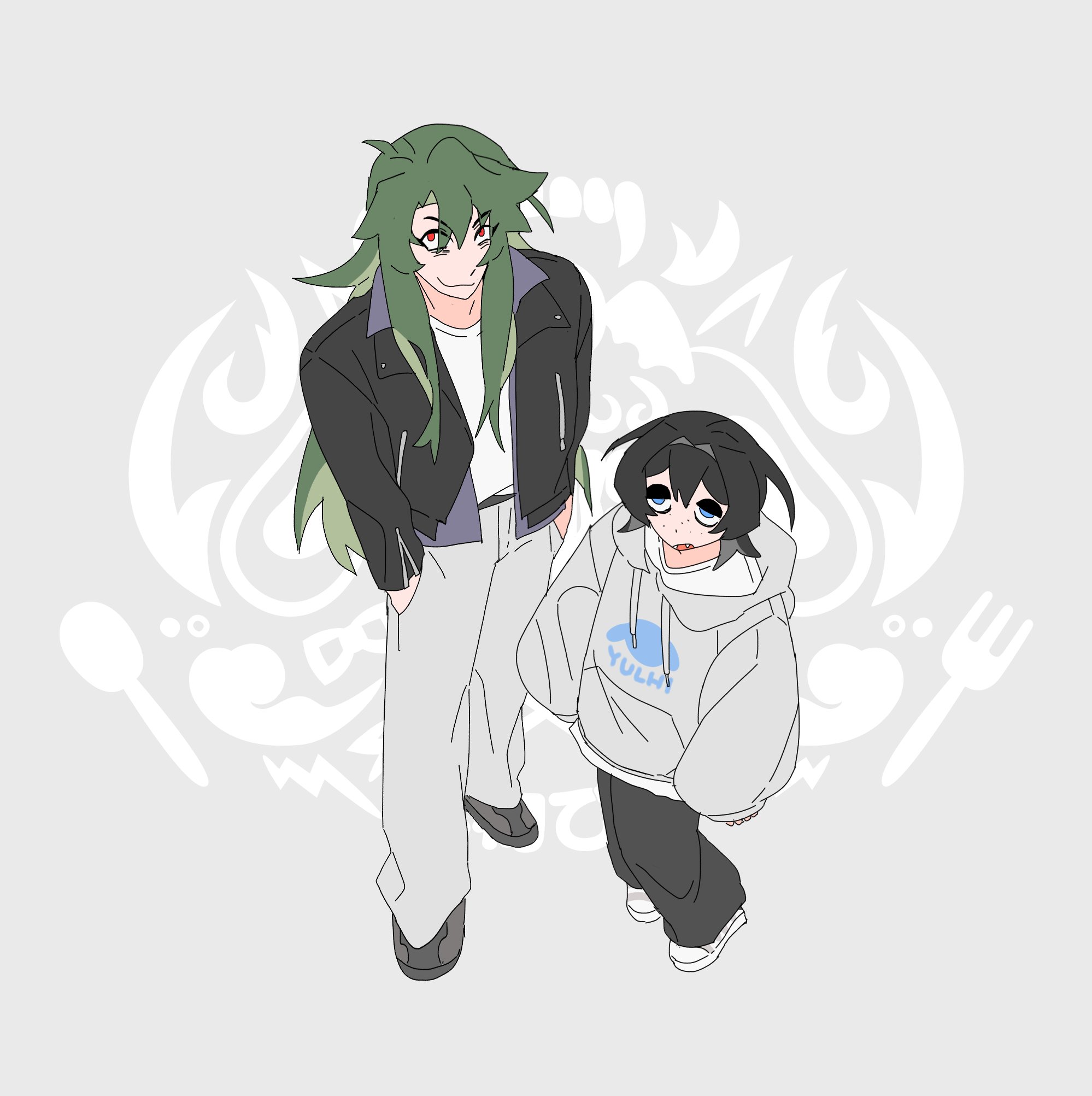 옷 디자인 커미션받은거 그림